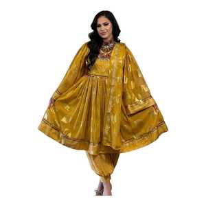 Proveedor profesional de vestidos de novia, vestidos afganos vintage KUCHI hechos a mano para mujer, a precio de mayoreo en todas las tallas y con MOQ bajo. - Product Image 1