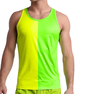PASUXI Casual Quick Dry Moisture Wicking Fitness Men's Tank Top Men's Gym Compression Workout <b>Singlet</b> Breathable <b>Running</b> Vest - Product Image 3