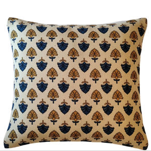 Funda de cojín de algodón estampada a mano estilo bohemio, suave, de lino, para sofá, cama, tejida, producto a granel, almohada para el hogar - Product Image 1