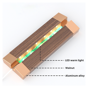 Custom A4 A5 A6 Illuminated Acrylic Display <strong>Sign</strong> T-Shape Acrylic With Wooden Base Illuminated <strong>Sign</strong> for Shop Business - Product Image 4