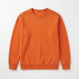 Sweat-shirt personnalisé pour homme en molleton bouclette, col rond, épais, doublure polyester-coton, couleur unie, épaules tombantes, pull d'hiver, OEM - Product Image 5