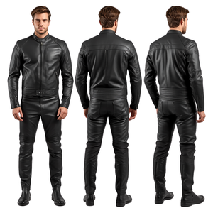 Traje de Cuero para Motocicleta, Chaqueta y Pantalones para Hombre, Conjunto de Ropa Deportiva para Carreras, Equipo de Cuero Resistente, Proveedor Mayorista, Fábrica OEM - Product Image 4