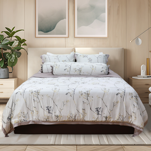 Ensemble de literie d'hôtel en tissu doux personnalisé en gros drap de lit imprimé couette rembourrage en polyester écologique anti-allergie - Product Image 2