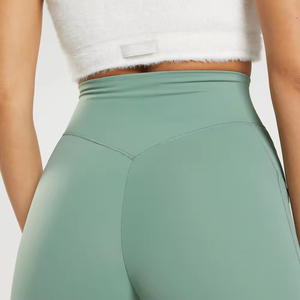 Leggings de yoga décontractés pour femmes, tricotés, taille mi-haute, écologiques, respirants, légers, en tissu doux, pour le fitness - Product Image 5