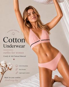 กางเกงในผู้หญิงแบบ Thong พรีเมียม เนื้อผ้านุ่ม ยืดหยุ่น สวมใส่สบาย กระชับรูปร่าง ระบายอากาศได้ดี ปกปิดน้อย ทรงเอวต่ำ - Product Image 2