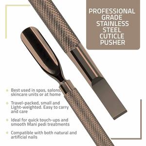 Professional stainless steel cuticle pusher <b>tool</b> wholesale best quality manicure instrument low price salon use - Product Image 4