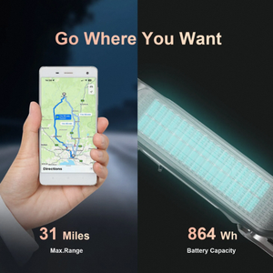 Hezzo F5 Dual Motors Electric <b>Scooter</b> 48V 1600W Folding 18ah <b>Off</b>-<b>Road</b> Aluminum Frame 3-Year Warranty Plastic Handle - Product Image 2