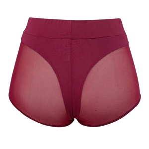 Leggings Cortos de Cintura Alta con Diseño de Red de Pesca y Aberturas, para Mujer, al por Mayor - Product Image 1