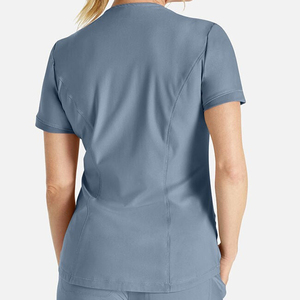 Ensemble de blouses médicales pour femmes, multi-poches, extensibles, uniforme d'hôpital, logo personnalisé, fournisseur de blouses OEM - Product Image 4