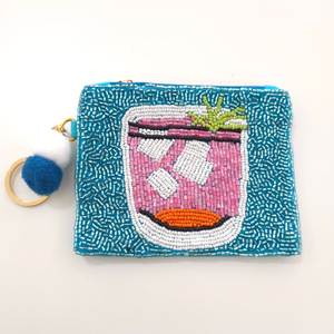 Monedero de Lujo Hecho a Mano con Bordado de Cuentas, Cartera Elegante con Cremallera y Bordado Intrincado de Cuentas - Product Image 6