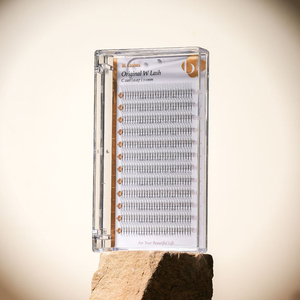 [Private Label] Ciglia Finte Premium Coreane PBT Premade Fans Originali 5D 0.07 Ingrosso (Curvatura C, D) (Mix 8-14mm) Ciglia Individuali Morbide - Product Image 2