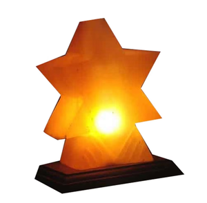 Lámparas de Sal del Himalaya en Forma de Estrella, Talladas en Material Orgánico, con Tacto Real - Modelo SE-6004 de Sian Enterprises - Product Image 1