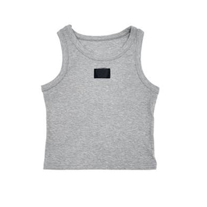 Camiseta sin mangas acanalada personalizada para mujer, de algodón elástico, informal, básica, de verano, con cuello redondo y ajuste ceñido. - Product Image 4