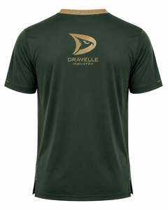 Chemise d'entraînement d'arts martiaux pour homme, col en V, vert, respirante, en polyester, uniforme pour la pratique du karaté et du taekwondo - Product Image 3