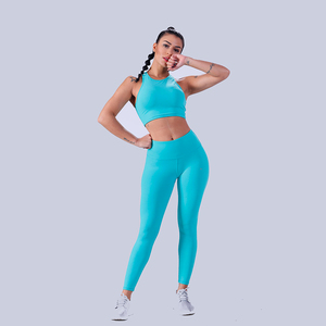 Conjunto Deportivo de Yoga para Mujer, Tejido de Alta Calidad, con Logotipo Personalizado, Ecológico, Transpirable, Elástico en Cuatro Direcciones, Venta al Por Mayor - Product Image 3