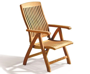 Modern Teak Round Dining <b>Table</b> Set with 6 <b>Chairs</b> <b>Foldable</b> Outdoor Garden Furniture - Product Image 2