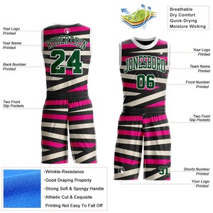 Uniforme de Baloncesto Transpirable Estampado de Primera Calidad, 100% Poliéster, Tela Suave, Ajuste Cómodo, Unisex - Product Image 2