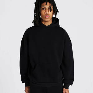 Sweat-shirts pour hommes de qualité supérieure, 100% coton, vente en gros, style vintage uni bicolore, coupe ajustée, style hip-hop - Product Image 5