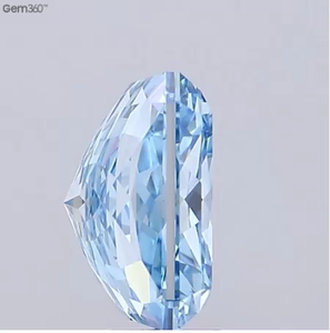 Aniva LB05 Diamant de laboratoire 10 carats, bleu vif fantaisie, taille radiant, certifié IGI, provenant du Gujarat, pour la fabrication de bijoux - Product Image 5