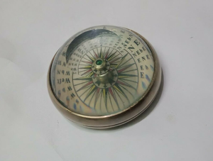 Antique <b>Glass</b> Compass Vintage Nautical Navigation Compass Decorative Instrument Collectible <b>Desk</b> Decor Travel Gift for - Product Image 1