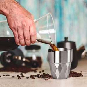 Stainless Steel Drinking <b>Cup</b> Reusable Metal Tumbler Glass for Water Tea Coffee Juice Home Office Travel - Product Image 4