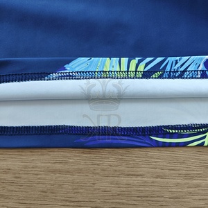 Kimono Royal Sublimation Imprimé Manches Longues Rash Guard Protection UV Polyester/Spandex Chemises pour Adultes Unisexe Surf Natation - Product Image 5