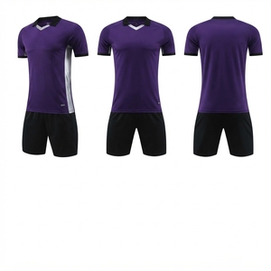 Conjunto de Uniforme de Fútbol Unisex Blanco, Azul y Negro, Manga Corta, Poliéster que Absorbe la Humedad, Uniforme de Fútbol de Verano, Talla Adulto, Personalizable - Product Image 4