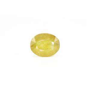 9.55 Carat Oval Cut Yellow Sapphire Loose Gemstone for Fine Jewelry - Product Image 1