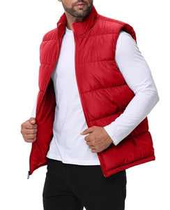 Gilet matelassé sans manches à capuche ultra fin chaud et léger pour homme, noir, imperméable, respirant, séchage rapide - Product Image 4