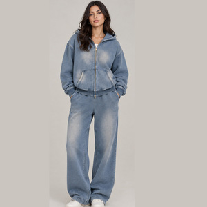 Sun Faded Womens Custom Joggers <b>Vintage</b> Washed Sweatpants Streetwear Casual Loose Fit Cotton Blend <b>Cargo</b> <b>Pants</b> Trendy Fashion - Product Image 3