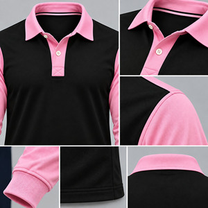 Camiseta de Rugby Personalizada para Hombre, Polo de Manga Larga, Jersey de Rugby de Algodón, Ropa Deportiva, Uniforme de Equipo, Fabricante Mayorista - Product Image 5