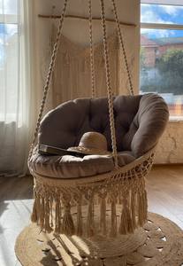 <b>Macrame</b> hanging <b>swing</b> <b>chair</b>, Indoor hammock <b>chair</b> , <b>Macrame</b> Hanging <b>chair</b> , Indoor <b>swing</b> , Bedroom - Product Image 2