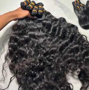 Extensions de cheveux humains Remy Weave 26 pouces, double trame machine, cheveux bouclés en vrac, perruque Deep Wave - Product Image 3