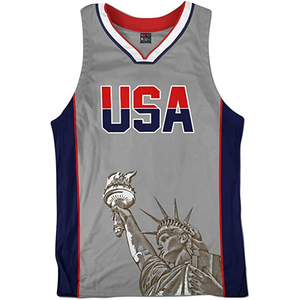 เสื้อบาสเก็ตบอลแบบสั่งทำสำหรับการแข่งขันในลีก แบบไม่มีแขน คอวี ผ้าเนื้อแข็งแรง สำหรับทีมและแฟนคลับ - Product Image 1