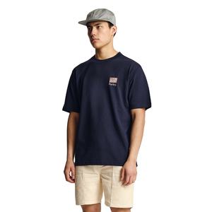 Camisetas de punto informales de manga corta de verano de algodón de alta calidad de gran tamaño para hombre con logotipo personalizado - Product Image 4