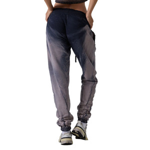 Pantalones Deportivos para Mujer, Teñido Degradado, Cintura Elástica con Cordón, Estilo Casual Urbano, Mezcla de Algodón y Spandex, Peso Medio, Primavera - Product Image 2