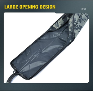 Custom Camouflage Fishing Rod <b>Bag</b> Waterproof 600D Oxford Pole Carry Case Multi Compartment Shoulder Handbag OEM Wholesale - Product Image 5