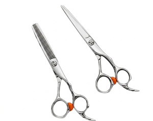 High Quality VG10 Steel <b>Left</b>-<b>Handed</b> Barber <b>Scissor</b> Kit Top Selling Beauty Tool for Hair Cutting Thinning Sharp Ergonomic - Product Image 4