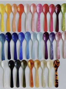 Ensemble de cuillères à thé en résine colorée faites à la main sur le thème des anges, forme personnalisée légère pour la cuisine à domicile - Product Image 6