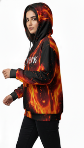 Sweat à capuche unisexe décontracté et surdimensionné de qualité supérieure pour l'hiver, avec broderie et impression par sublimation intégrale, idéal pour les collections streetwear - Product Image 5