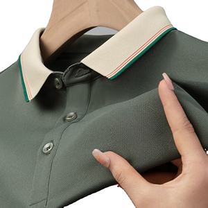 Camiseta Polo Bordada Informal de Negocios de Verano con Diseño de Logotipo Personalizado OEM para Hombre, Camiseta de Manga Corta - Product Image 1