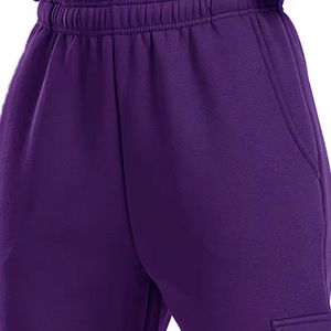 Pantalones Deportivos Casuales de Felpa para Mujer, Diseño Elegante y Personalizado de Primera Calidad, con Bolsillos - Product Image 3