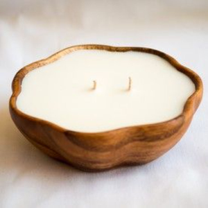 Customized Shape Teak Wood Dough Candle Holder with Handmade Finished Perfect for <b>Top</b> Selling Tableware - Product Image 2