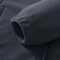 Veste polaire tricotée imperméable personnalisée pour homme, fermeture éclair intégrale, douce et chaude, col rabattable, manteau d'extérieur avec poches pour l'hiver