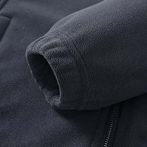 Veste polaire tricotée imperméable personnalisée pour homme, fermeture éclair intégrale, douce et chaude, col rabattable, manteau d'extérieur avec poches pour l'hiver - Product Image 5