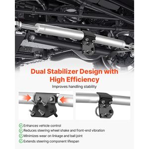 Kit Stabilizzatore di Sterzo Doppio da 2 Pollici per Dodge Ram 2500/3500 4WD 2003-2012, Compatibile con Sospensioni per Camion - Product Image 3
