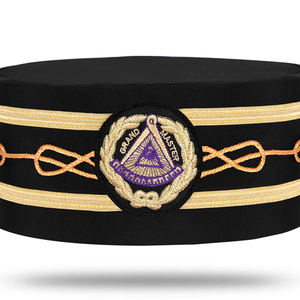 Gorra de la Orden del Círculo Dorado con Lentejuelas Bordadas y Hilos de Oro, Gorro Masónico Transpirable para Exteriores, Unisex - Product Image 4