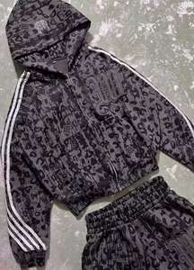 Ensemble de survêtement d'hiver boxy 500 GSM pour homme, avec sweat à capuche entièrement zippé, broderie de logo personnalisée, délavage acide vieilli, 100 % fibre de bambou, style vintage - Product Image 2