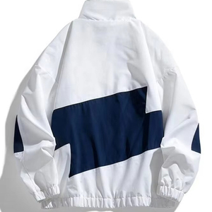 Veste coupe-vent décontractée pour homme, personnalisée, écologique, avec poche avant en toile, légère et respirante, en vente - Product Image 4