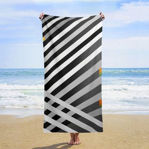 High Quality <b>Extra</b> <b>Large</b> Quick Dry Printed Stripe Beach <b>Towel</b> Custom Wholesale Feature Beach <b>Towel</b> - Product Image 4